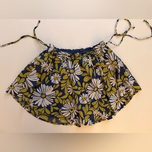 aerie Blue Elastic Waistband Skirt